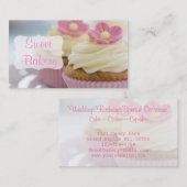 Roze Daisy Cupcake bakkerij Visitekaartje (Voorkant / Achterkant)