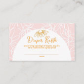 Roze Daisy Diaper Raffle Enclosure Kaart (Voorkant)