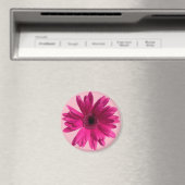 Roze Daisy emoji Magneet (Insitu (Vaatwasser))