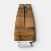 Roze Daisy en Hoefijzer Country Western Weddenscha Flesjeskoeler (Achterkant)