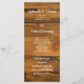 Roze Daisy en Hoefijzer Country Western Weddenscha Programmakaart (Achterkant)