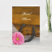 Roze Daisy en Hoefijzer Western Vrijgezellenfeest (Voorkant)