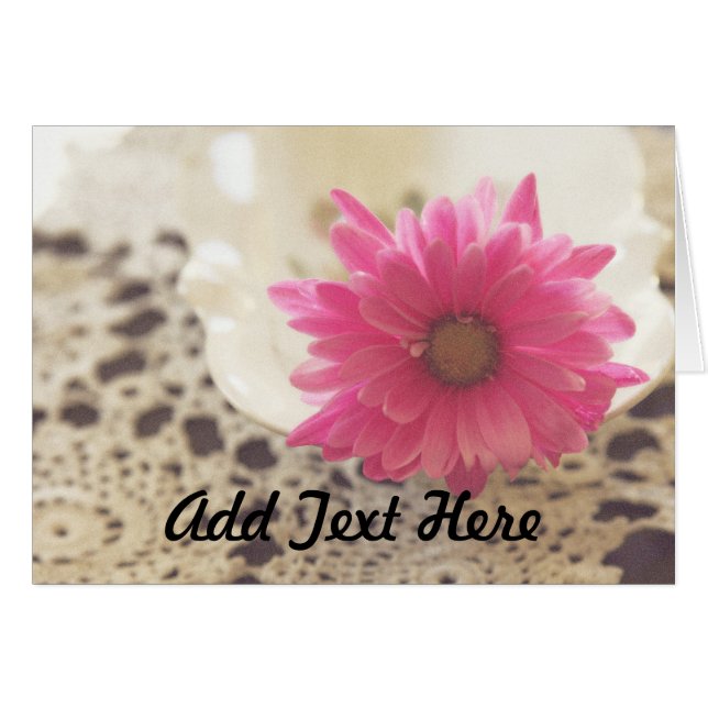 Roze Daisy en Lace (Voorkant Horizontaal)