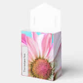 Roze Daisy Favour Box die gepersonaliseerd kan wor Bedankdoosjes (Geopend)