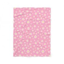 Roze Daisy Fleece Blanket