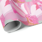 Roze Daisy Flower Cadeaupapier (Rol Hoek)