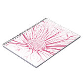 Roze Daisy Flower Effect Notitieboek (Linkerzijde)