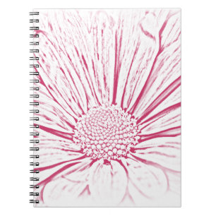 Roze Daisy Flower Effect Notitieboek