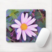 Roze Daisy Flower Muismat (Met muis)