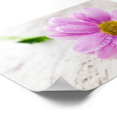 Roze Daisy Flower Value-Poster Poster (Hoek)
