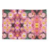 Roze Daisy Flowers and Bumble Bee Pattern Kussensloop (Achterkant)