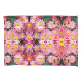 Roze Daisy Flowers and Bumble Bee Pattern Kussensloop (Voorkant)