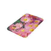 Roze Daisy Flowers en Bumble Bee Badmat (Gekanteld)