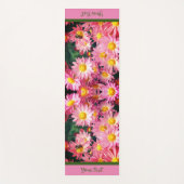 Roze Daisy Flowers en Bumble BeeBay, op maat gesne Yogamat (Voorkant)