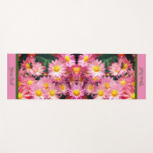 Roze Daisy Flowers en Bumble BeeBay, op maat gesne Yogamat (Voorkant (horizontaal))