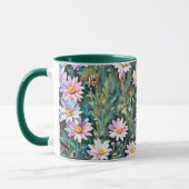 Roze Daisy Flowers Garden Daisies Art Mok Cup (Links)