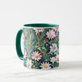 Roze Daisy Flowers Garden Daisies Art Mok Cup (Voorkant links)