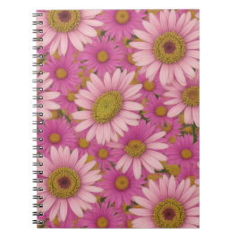 Roze Daisy Flowers Notitieboek