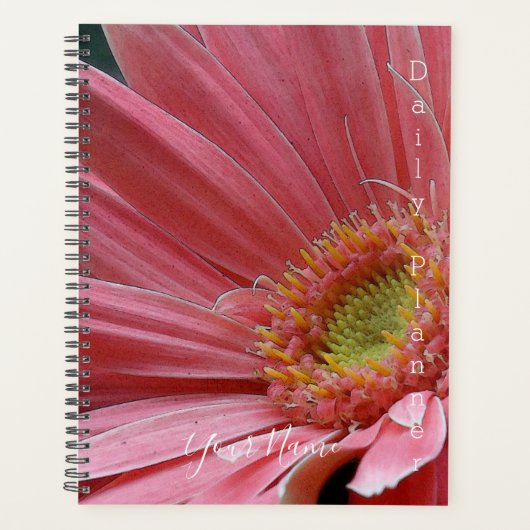 Roze Daisy Foto Dagelijkse Planner- HAMbWG Planner (Voorkant)