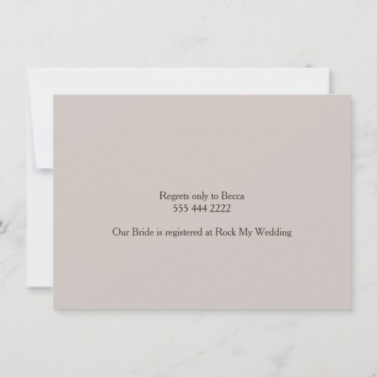 Roze daisy gerbera op houten Vrijgezellenfeest Kaart (Achterkant)