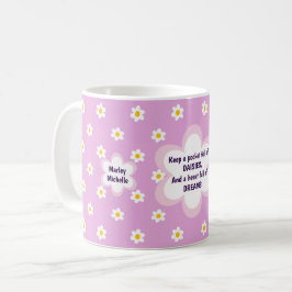 Roze Daisy-ketting Klassiek Koffiemok