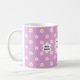 Roze Daisy-ketting Klassiek Koffiemok