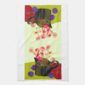 Roze Daisy Kitchen Tea Towel Theedoek (Verticaal)