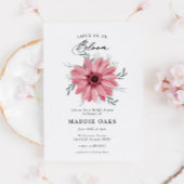 Roze Daisy "Love is in Bloom"-Vrijgezellenfeest Kaart