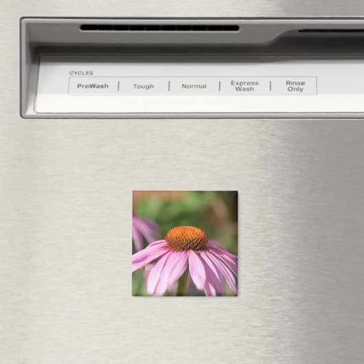 Roze Daisy Magnet (Insitu (Vaatwasser))