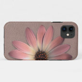 Roze Daisy op papier met leder op papier Case-Mate iPhone Case (Achterkant (horizontaal))