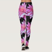 Roze Daisy-patroon Leggings (Achterkant)