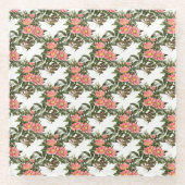 Roze Daisy Pattern Onderzetters (Voorkant)