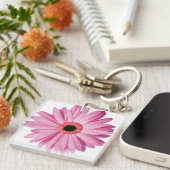 Roze Daisy Petals - Super Cute Sleutelhanger (Voorkant Rechts)
