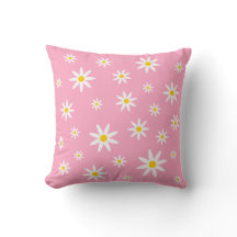 Roze Daisy Pillow