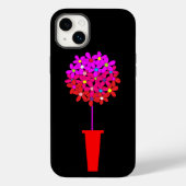 Roze Daisy Puff Topiary Case-Mate iPhone Case (Achterkant)