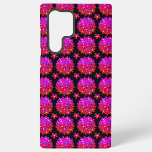 Roze Daisy Puffs Samsung Galaxy Hoesje