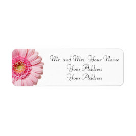 Roze Daisy Return Address Labels