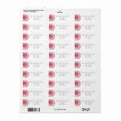 Roze Daisy Return Address Labels (Full Sheet)