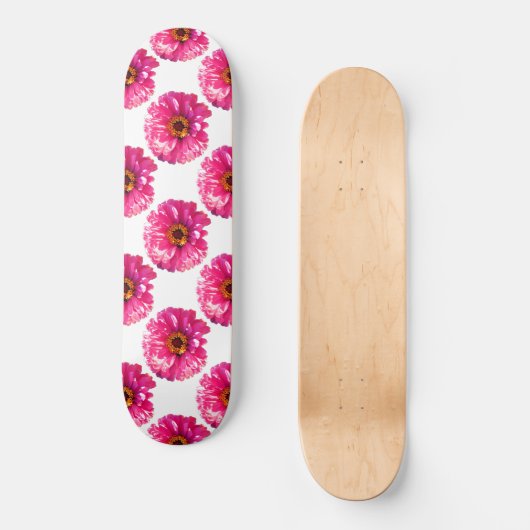 Roze Daisy, roze bloemen Persoonlijk Skateboard (Voorkant)