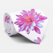 Roze daisy roze bloemen roze bloem stropdas (Opgerold)