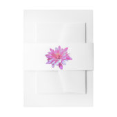 Roze Daisy roze bloemen roze bloem Uitnodigingen Wikkel (Voorkant Voorbeeld)