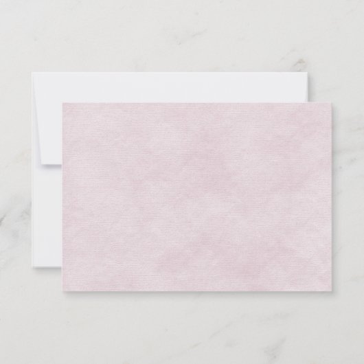 Roze Daisy RSVP Kaart (Achterkant)