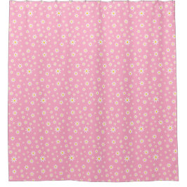 Roze Daisy Shower Curtain Douchegordijn