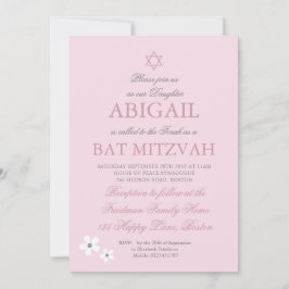 Roze Daisy Silver Kaart