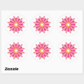 Roze Daisy Sticker (Vel)