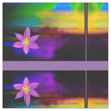 Roze Daisy Sunset Fabric