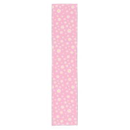 Roze Daisy Table Runner Korte Tafelloper