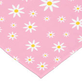 Roze Daisy Table Runner Korte Tafelloper (Hoek)