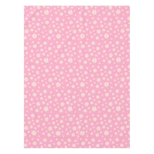 Roze Daisy Tablecloth Tafelkleed (Voorkant)