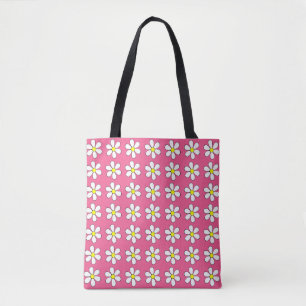 Roze Daisy Tote Bag